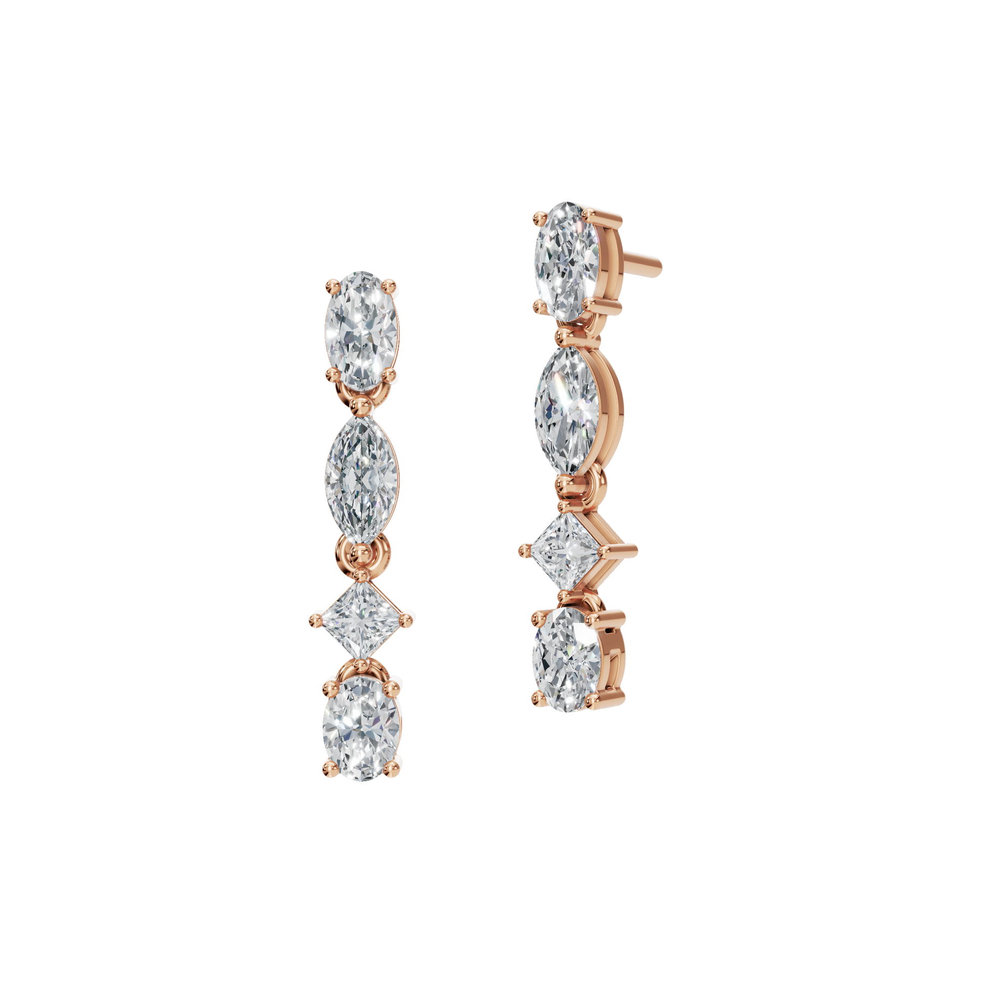 MULTISHAPE DROP EARRING - M&D Signature Jewels
