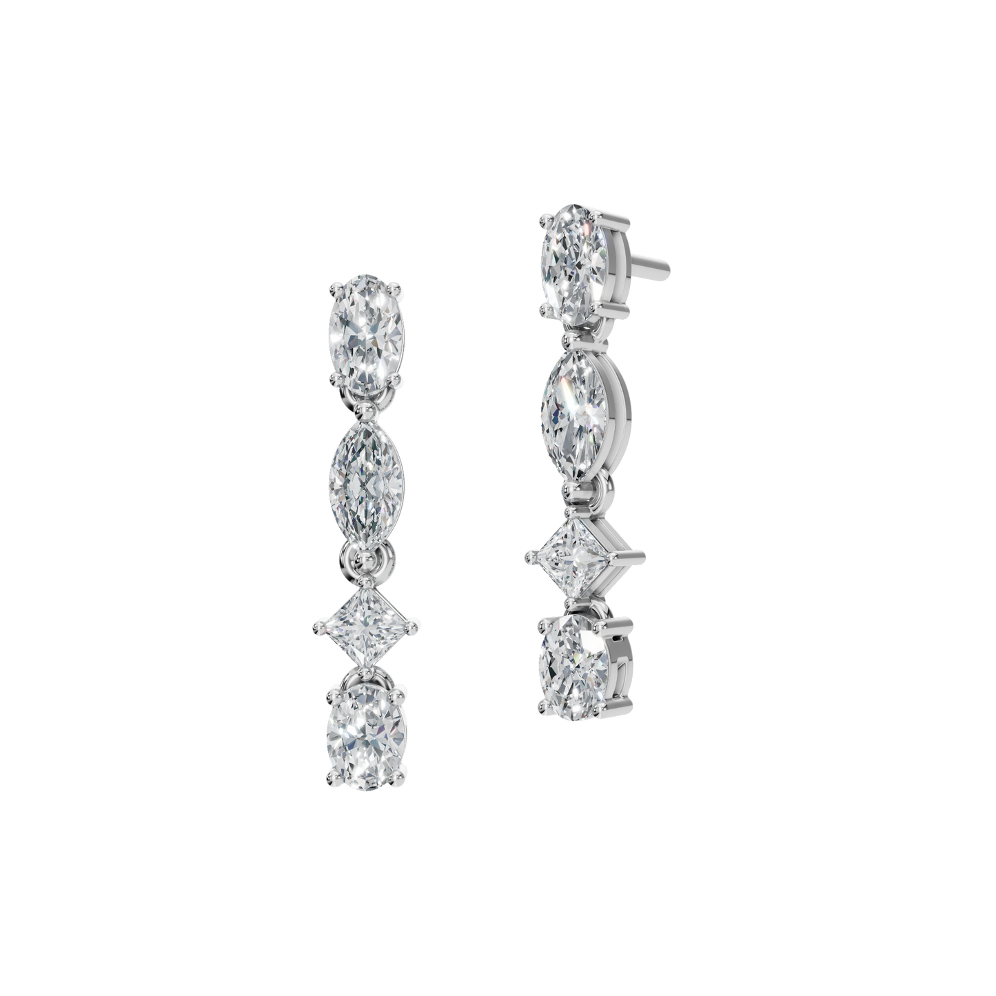 MULTISHAPE DROP EARRING - M&D Signature Jewels