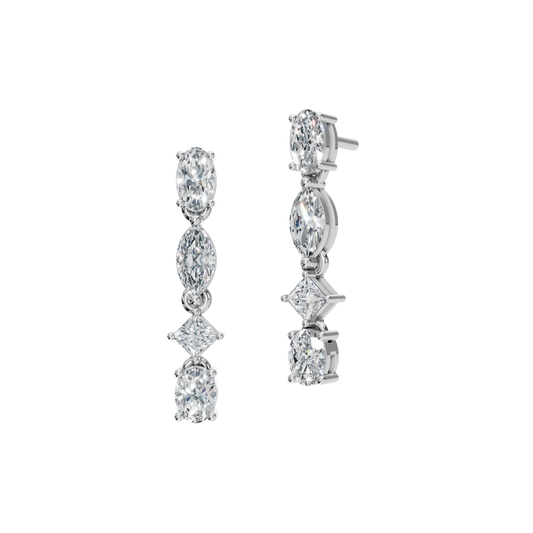 MULTISHAPE DROP EARRING