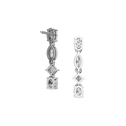 MULTISHAPE DROP EARRING - M&D Signature Jewels
