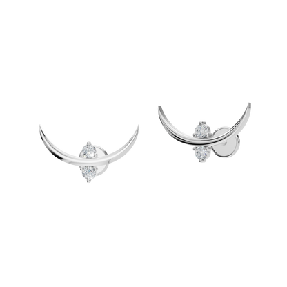 CRESCENT ROUND EARRING - M&D Signature Jewels