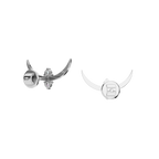 CRESCENT ROUND EARRING