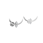 CRESCENT ROUND EARRING