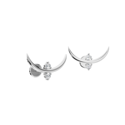 CRESCENT ROUND EARRING - M&D Signature Jewels
