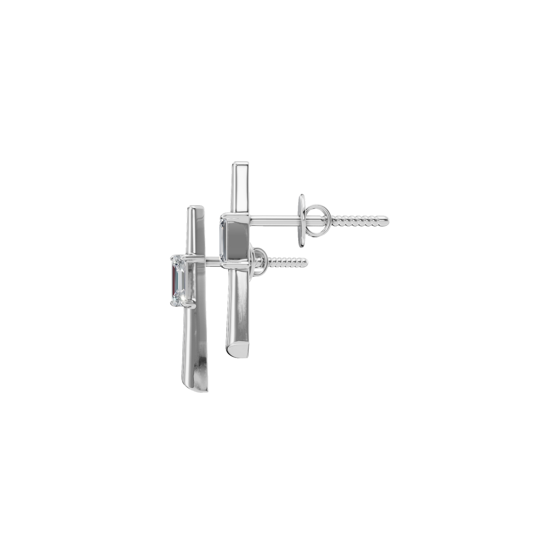 SLEEK BAGUETTE EARRING - M&D Signature Jewels