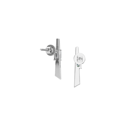 SLEEK BAGUETTE EARRING - M&D Signature Jewels
