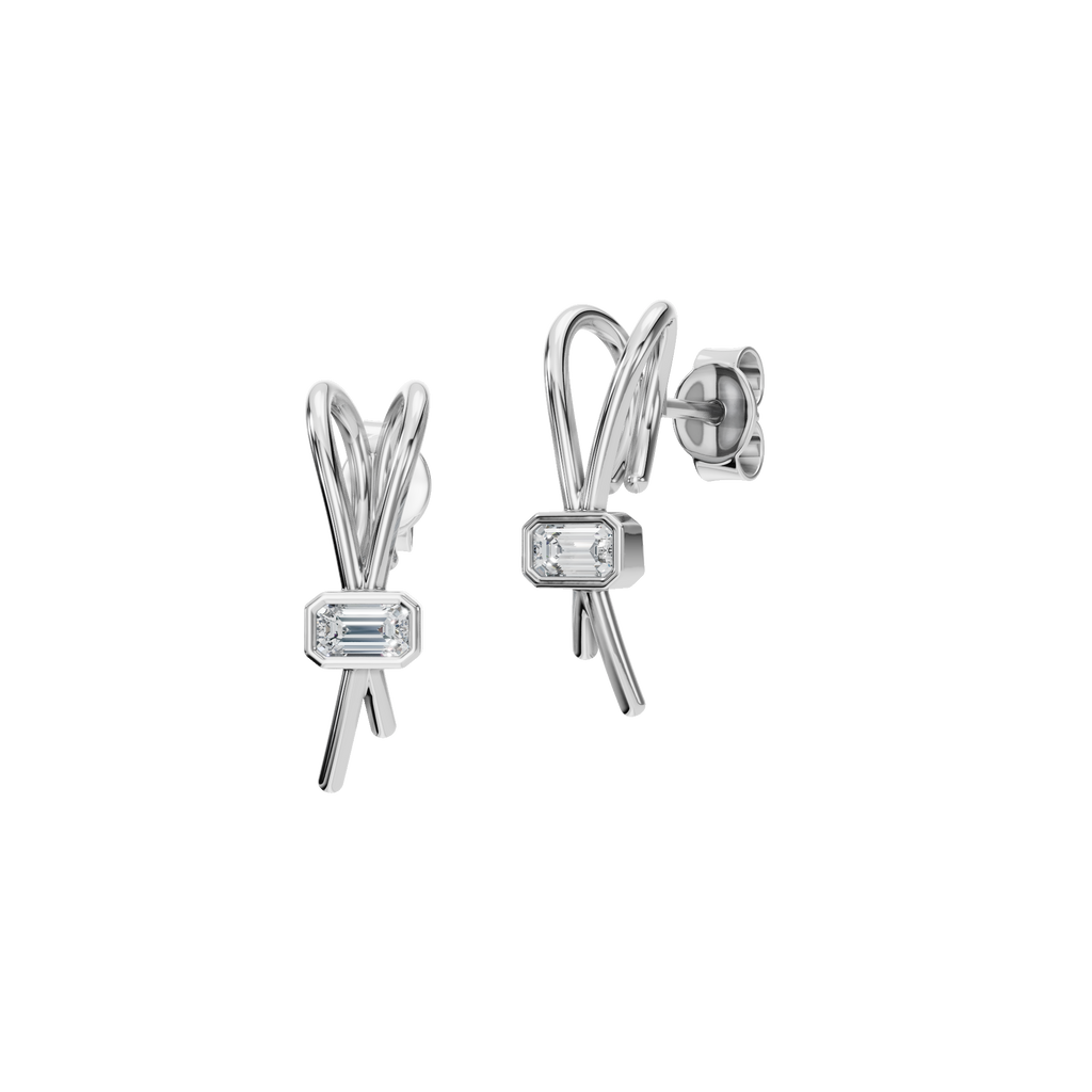 EMERALD RIBBON EARRING