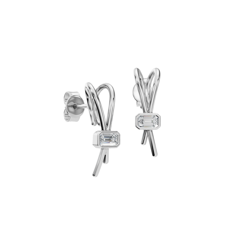 EMERALD RIBBON EARRING