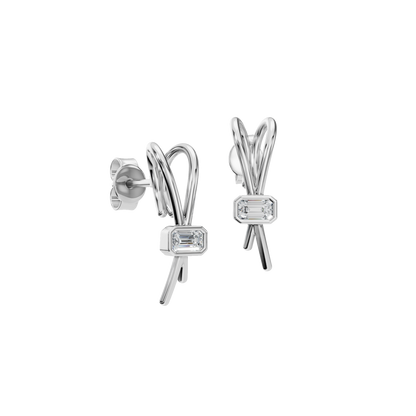 EMERALD RIBBON EARRING - M&D Signature Jewels