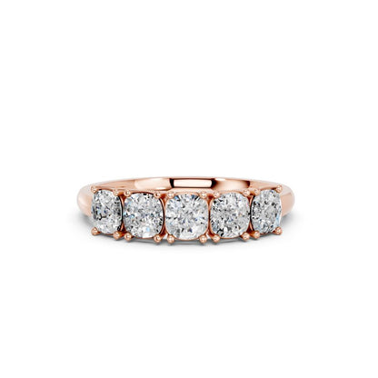 5 STONE CUSHION BAND