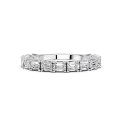 BAGUETTE 3/4 WEDDING BAND
