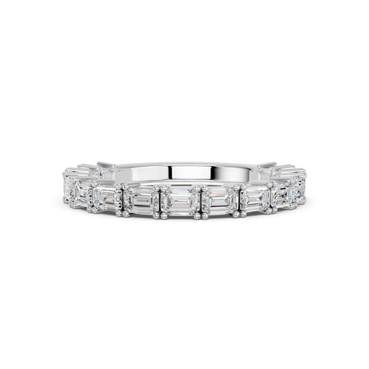 BAGUETTE 3/4 WEDDING BAND