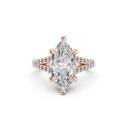 MARQUISE SPLIT SHANK WITH PAVE STONE