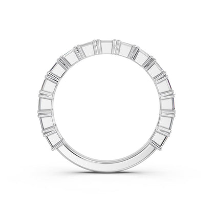 BAGUETTE 3/4 WEDDING BAND