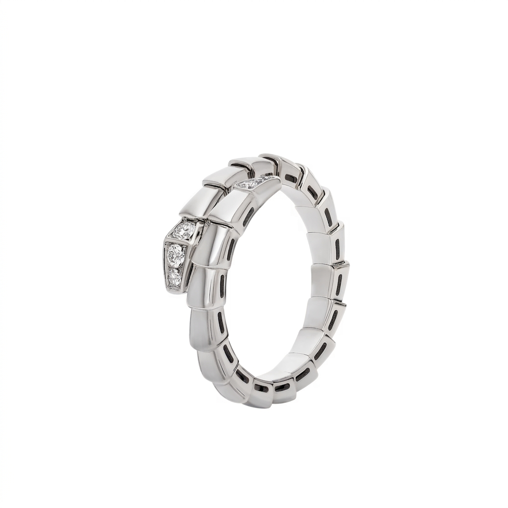 SERPENT PAVE LAB DIAMOND RING