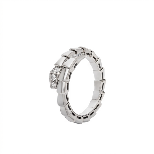 SERPENT PAVE LAB DIAMOND RING
