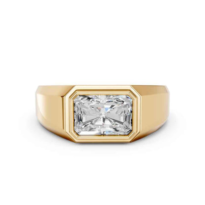 RADIANT E-W MENS BEZEL RING