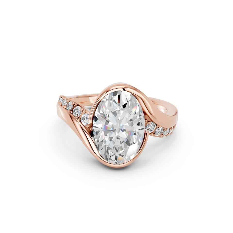 OVAL PAVE RING