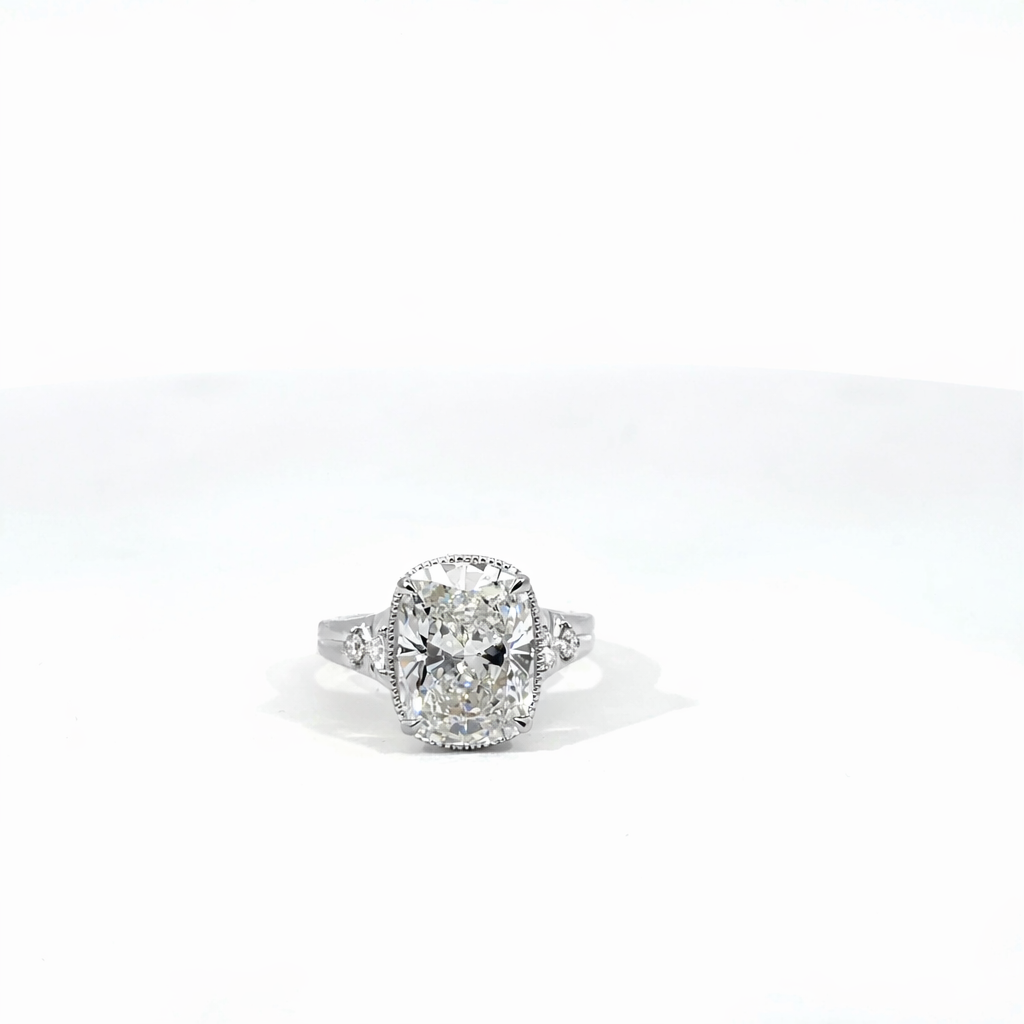 Taylor inspired Cushion Ring