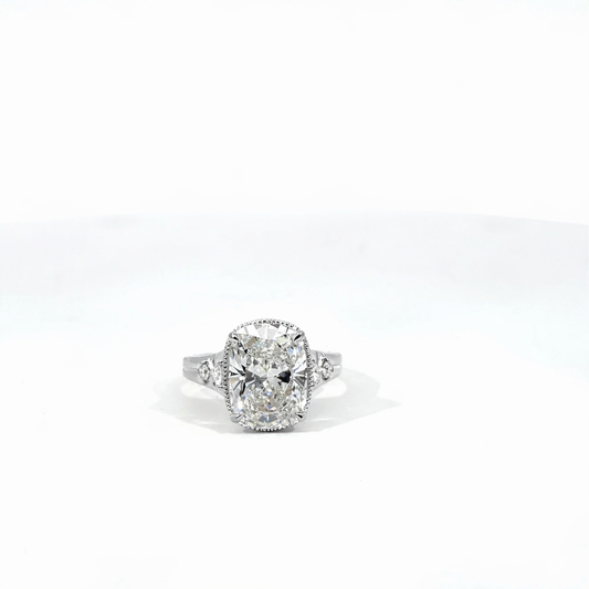 Taylor inspired Cushion Ring