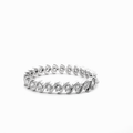 FANCY CHANNEL ROUND TENNIS BRACELET