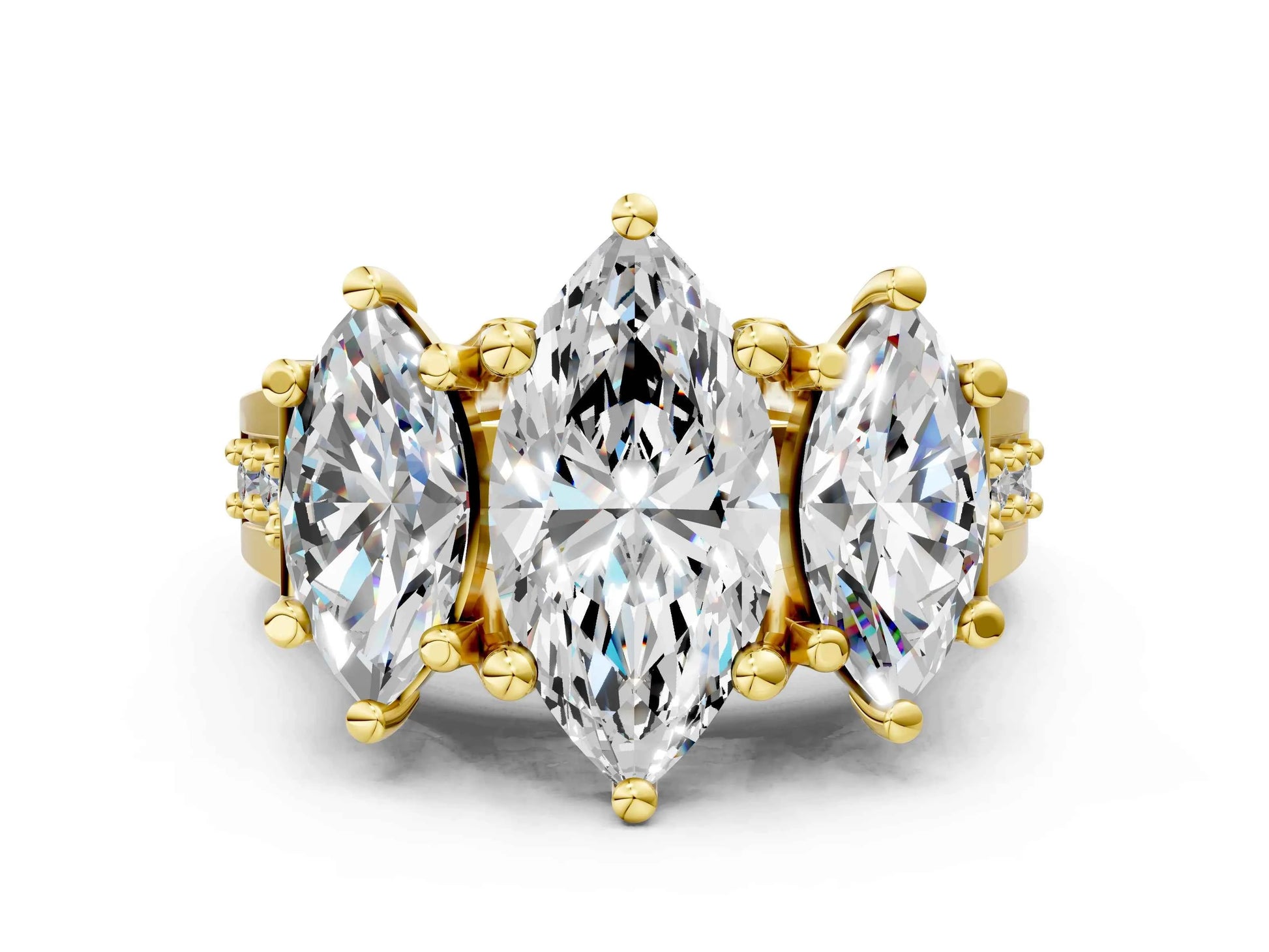 MARQUISE 3 STONE RING - M&D Signature Jewels