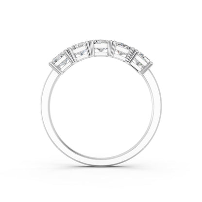 5 STONE RADIANT RING