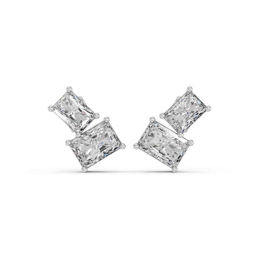 RADIANT TWO STONE EARRING