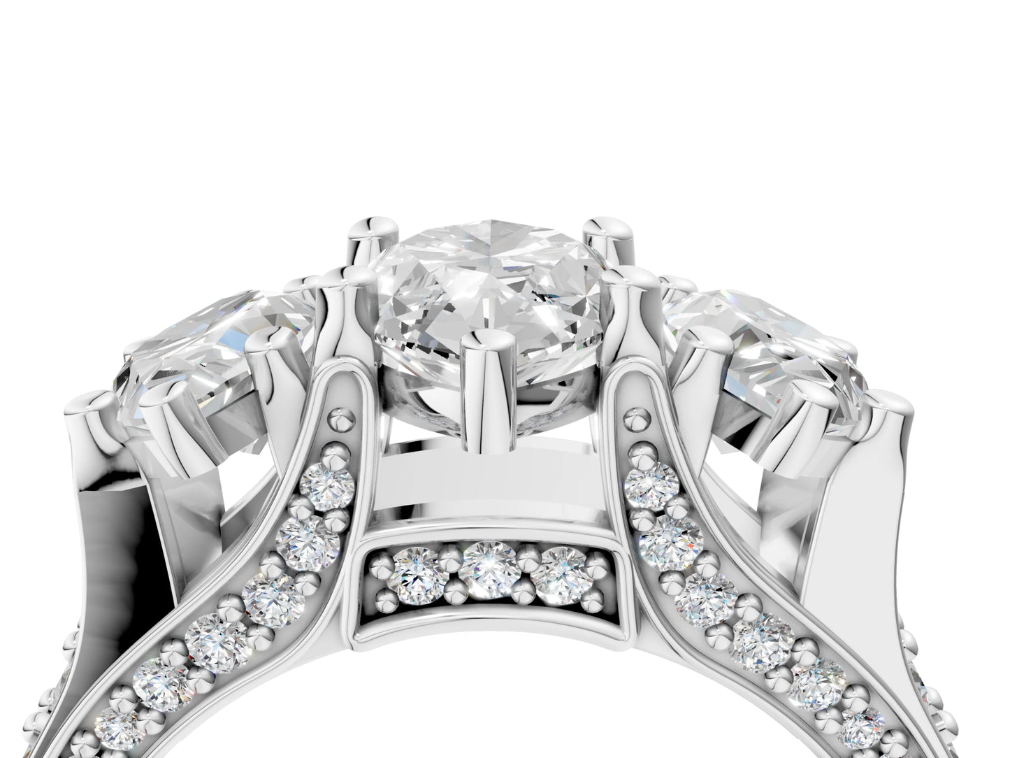 MARQUISE 3 STONE RING - M&D Signature Jewels