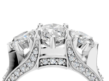 MARQUISE 3 STONE RING - M&D Signature Jewels