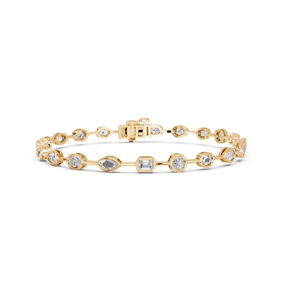 MULTISHAPE BEZEL BRACELET