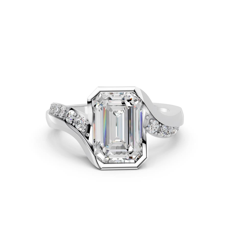 EMERALD FANCY PAVE RING - M&D Signature Jewels