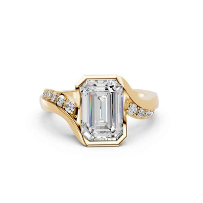 EMERALD FANCY PAVE RING - M&D Signature Jewels