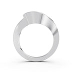 OVAL WAVE SOLITAIRE RING