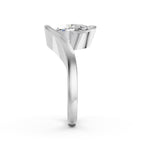 OVAL WAVE SOLITAIRE RING
