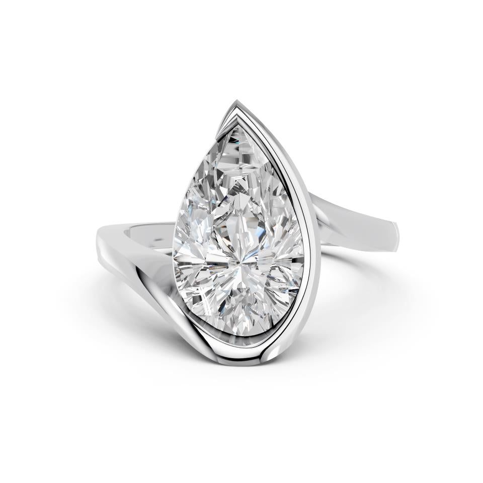 PEAR FANCY SOLITAIRE RING - M&D Signature Jewels