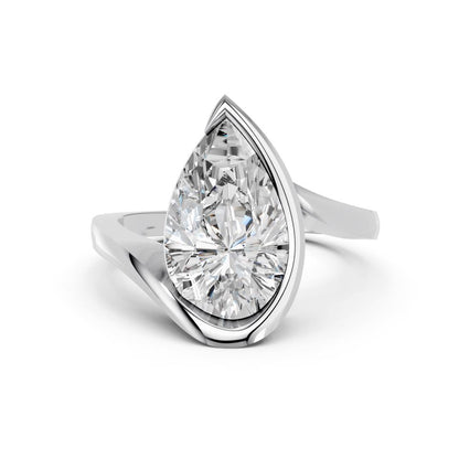 PEAR FANCY SOLITAIRE RING - M&D Signature Jewels