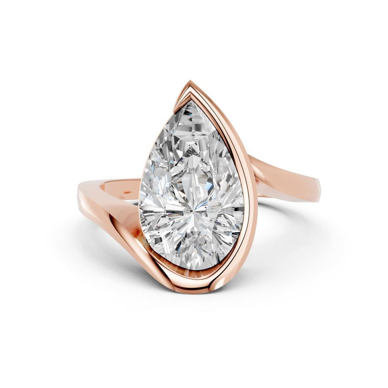 PEAR FANCY SOLITAIRE RING