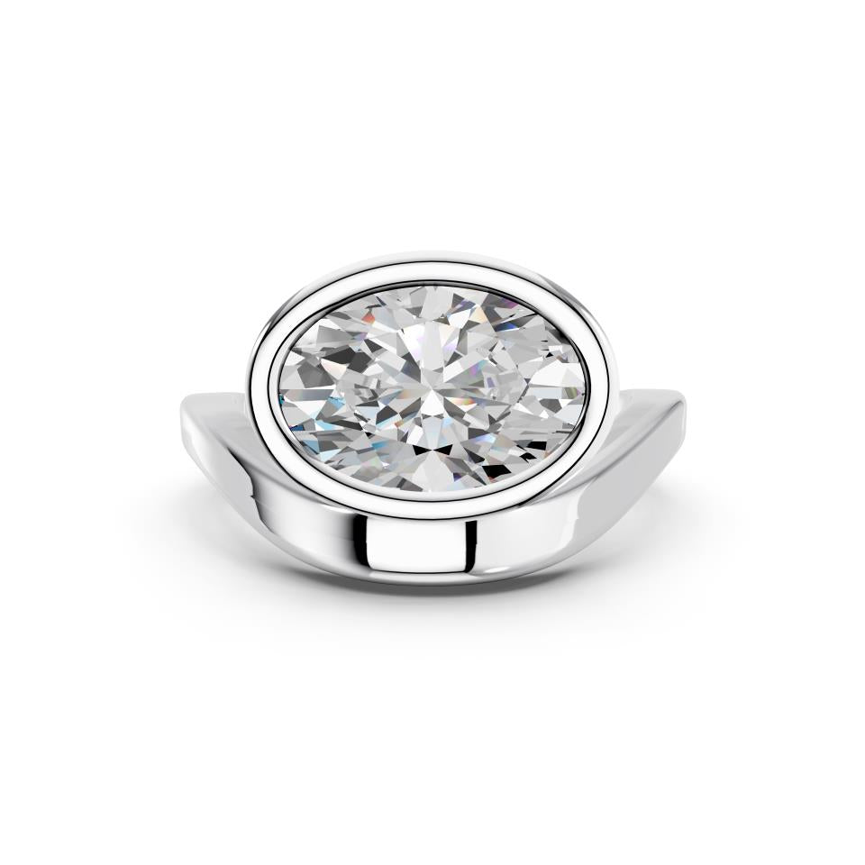 OVAL FANCY SOLITAIRE RING