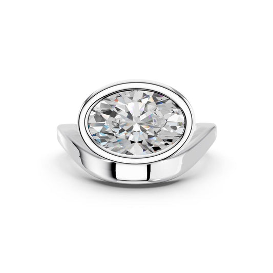 OVAL FANCY SOLITAIRE RING