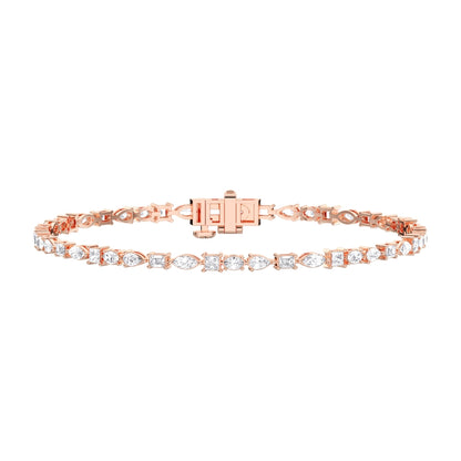 MULTI-SHAPE TENNIS BRACELET - M&D Signature Jewels