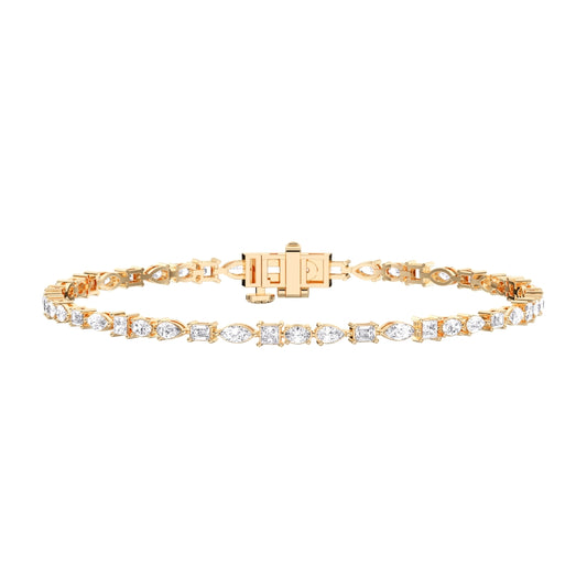 MULTI-SHAPE TENNIS BRACELET - M&D Signature Jewels
