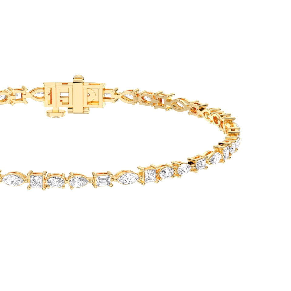 MULTI-SHAPE TENNIS BRACELET