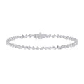 MULTI-SHAPE SLANT TENNIS BRACELET