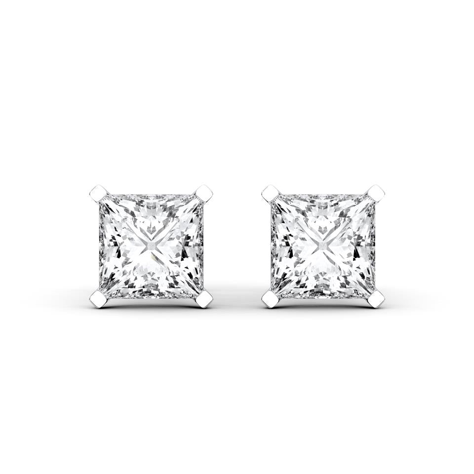 PRINCESS 4 PRONG BASKET EARRINGS