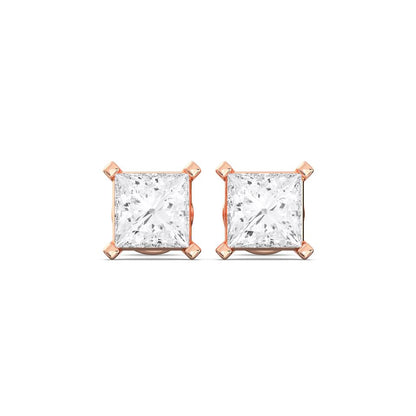 PRINCESS 4 PRONG BASKET EARRINGS - M&D Signature Jewels