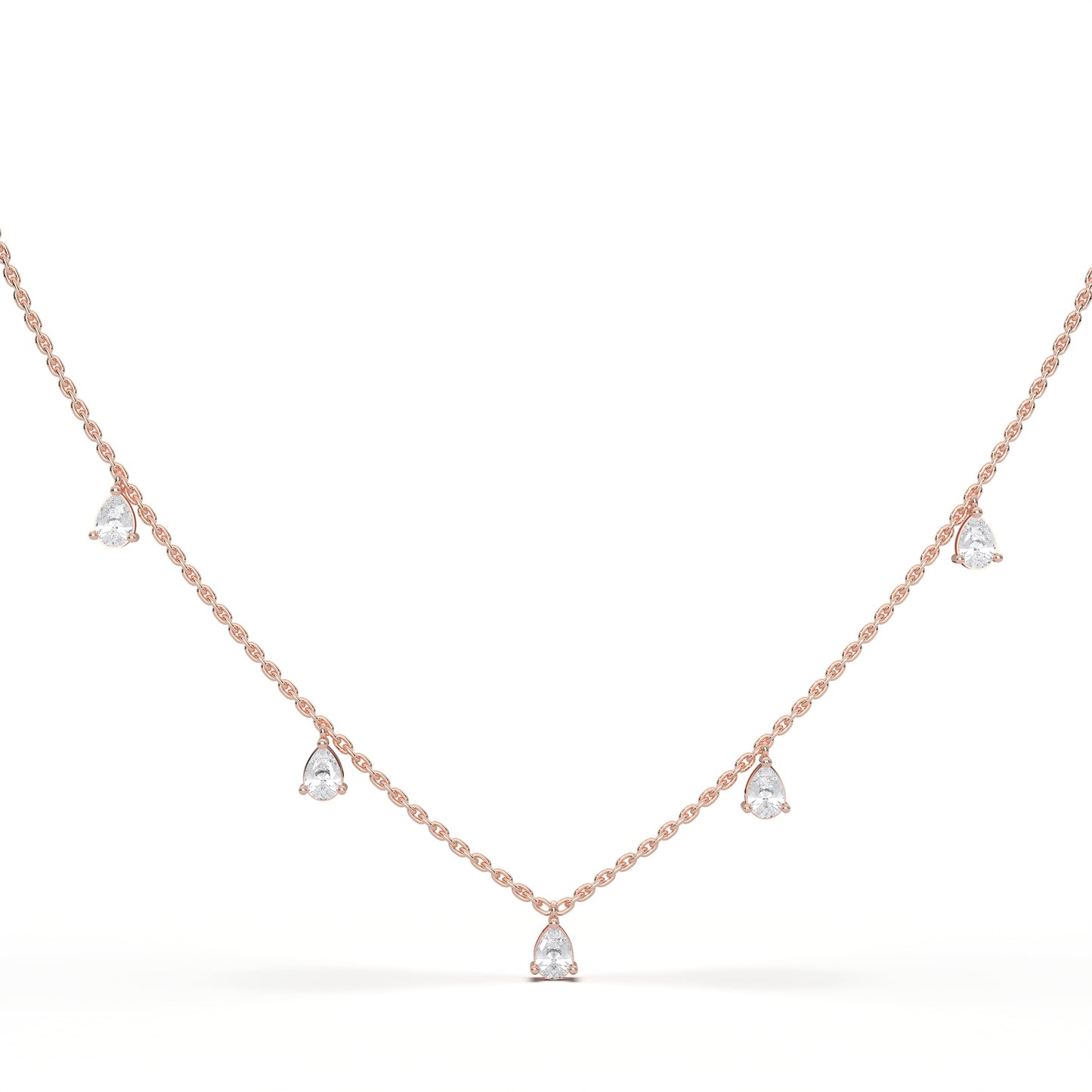 PEAR MINI FANCY NECKLACE - M&D Signature Jewels