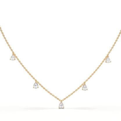 PEAR MINI FANCY NECKLACE - M&D Signature Jewels