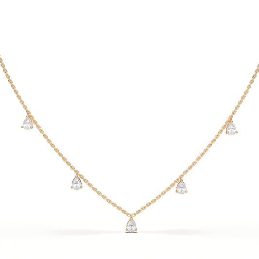 PEAR FANCY NECKLACE - M&D Signature Jewels
