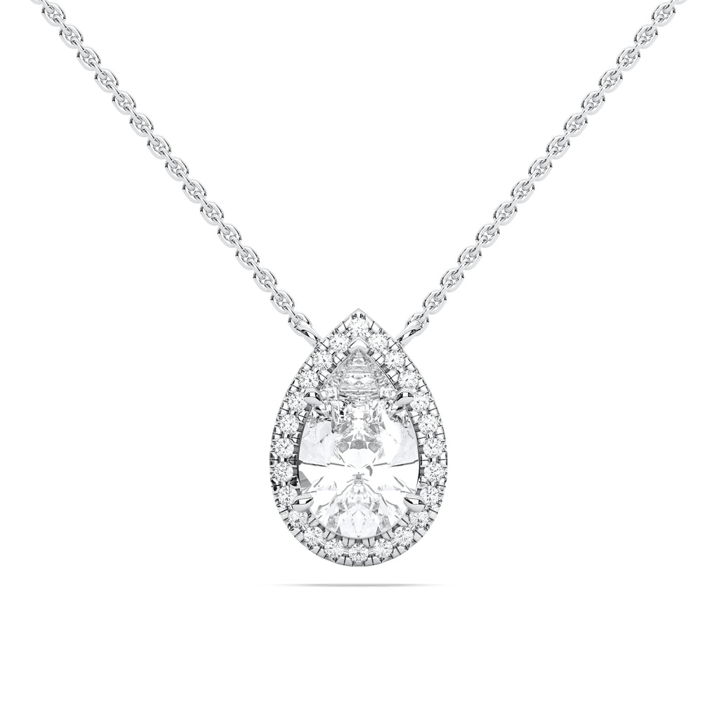 PEAR HALO PENDANT